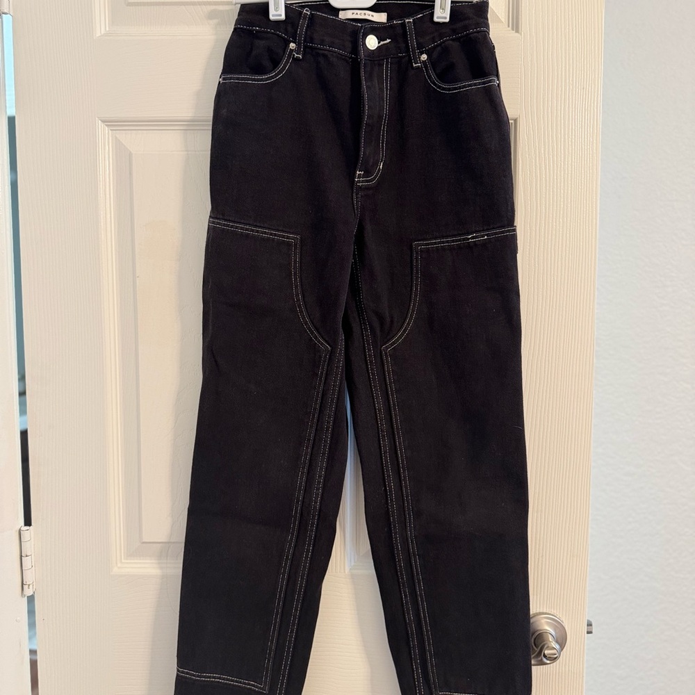 PacSun High Rise Carpenter Jeans in Black